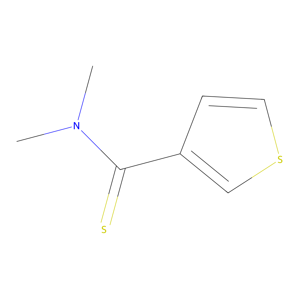N,N-dimethylthiophene-3-carbothioamide molecular structure, CAS 130021-87-3