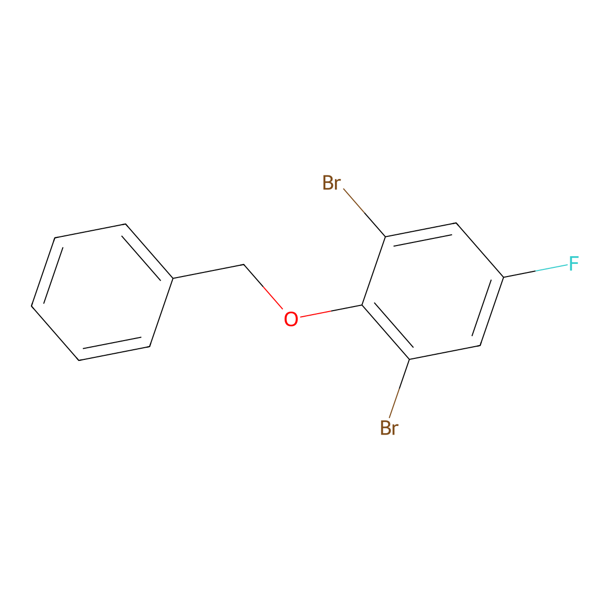 1,3-Dibromo-5-fluoro-2-(phenylmethoxy)benzene molecular structure, CAS 130046-78-5
