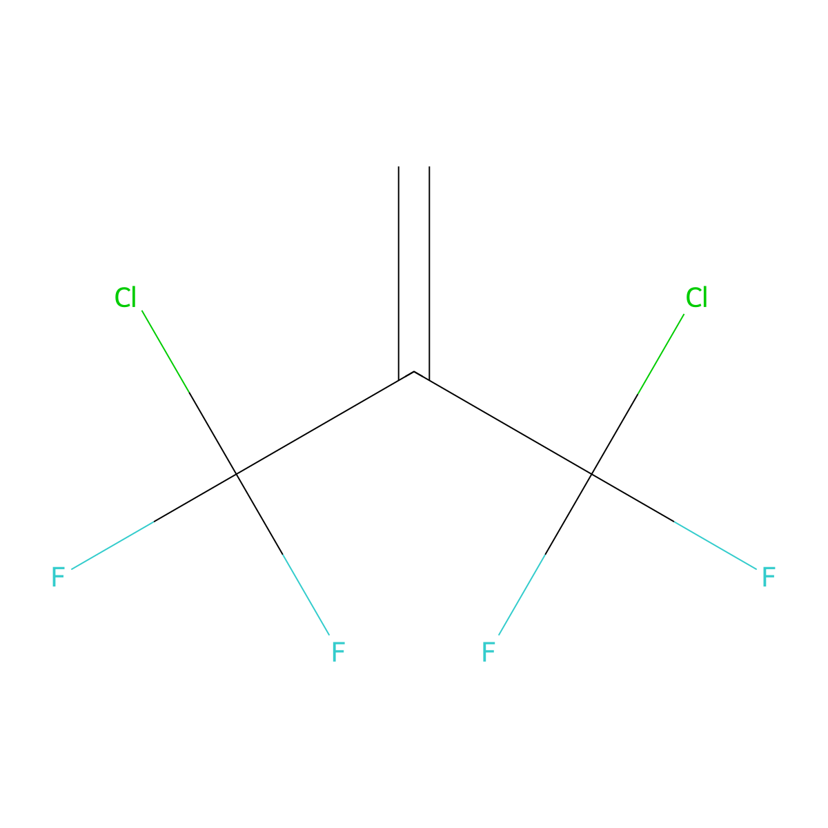 3-Chloro-2-[chloro(difluoro)methyl]-3,3-difluoroprop-1-ene molecular structure, CAS 13006-21-8