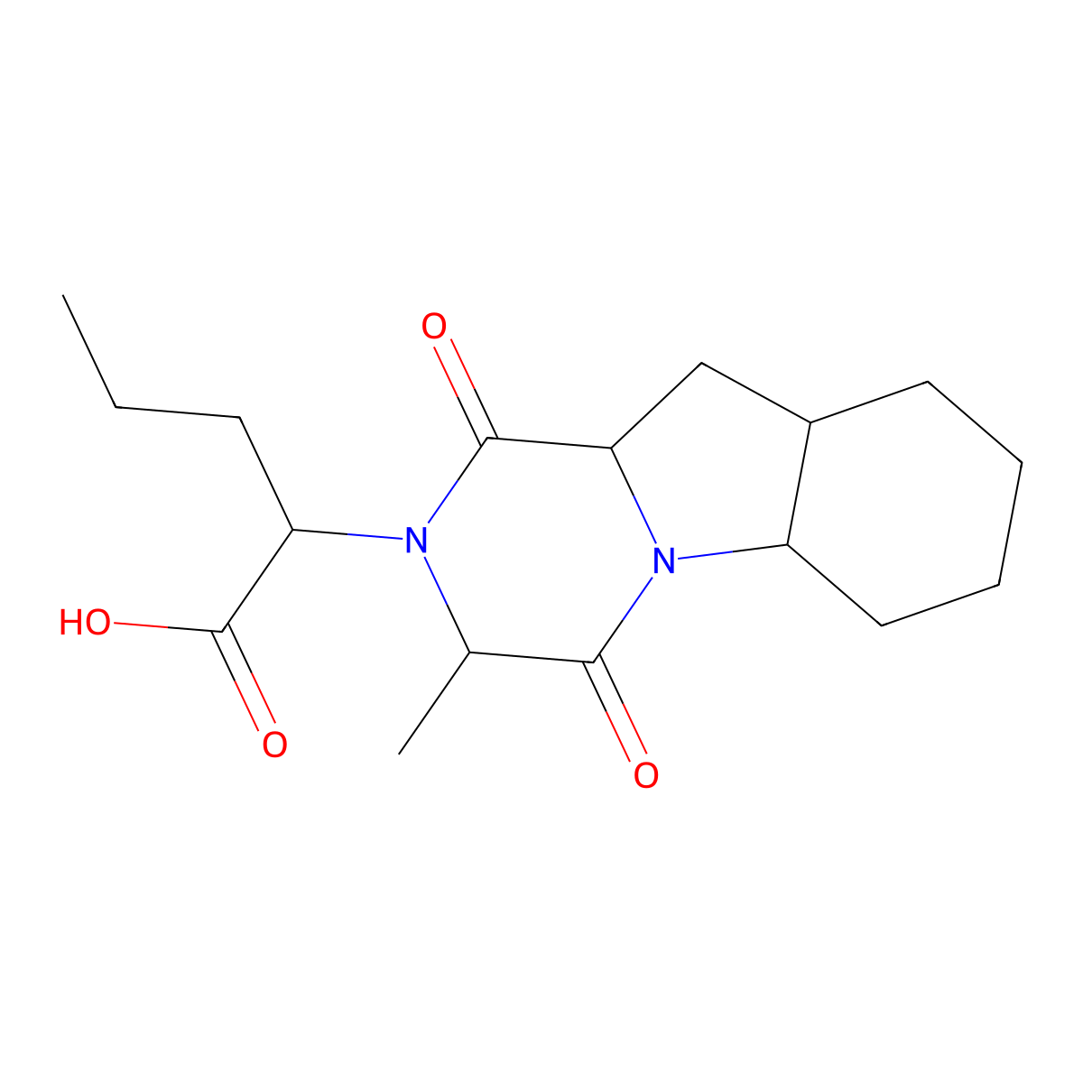 Perindoprilat lactam B molecular structure, CAS 130061-28-8