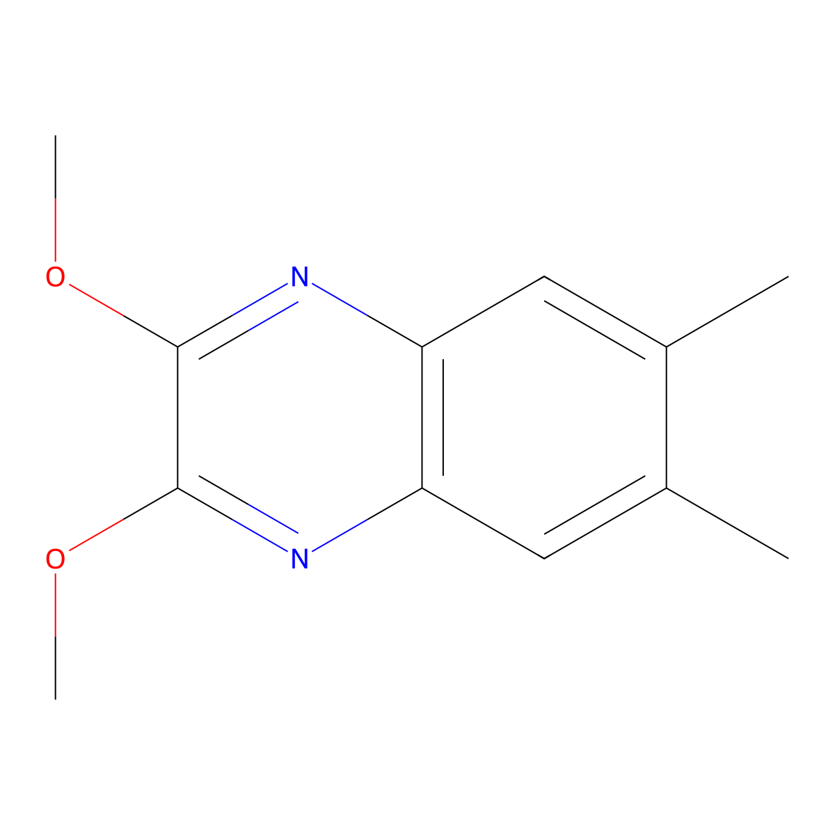 2,3-Dimethoxy-6,7-dimethylquinoxaline molecular structure, CAS 130064-16-3