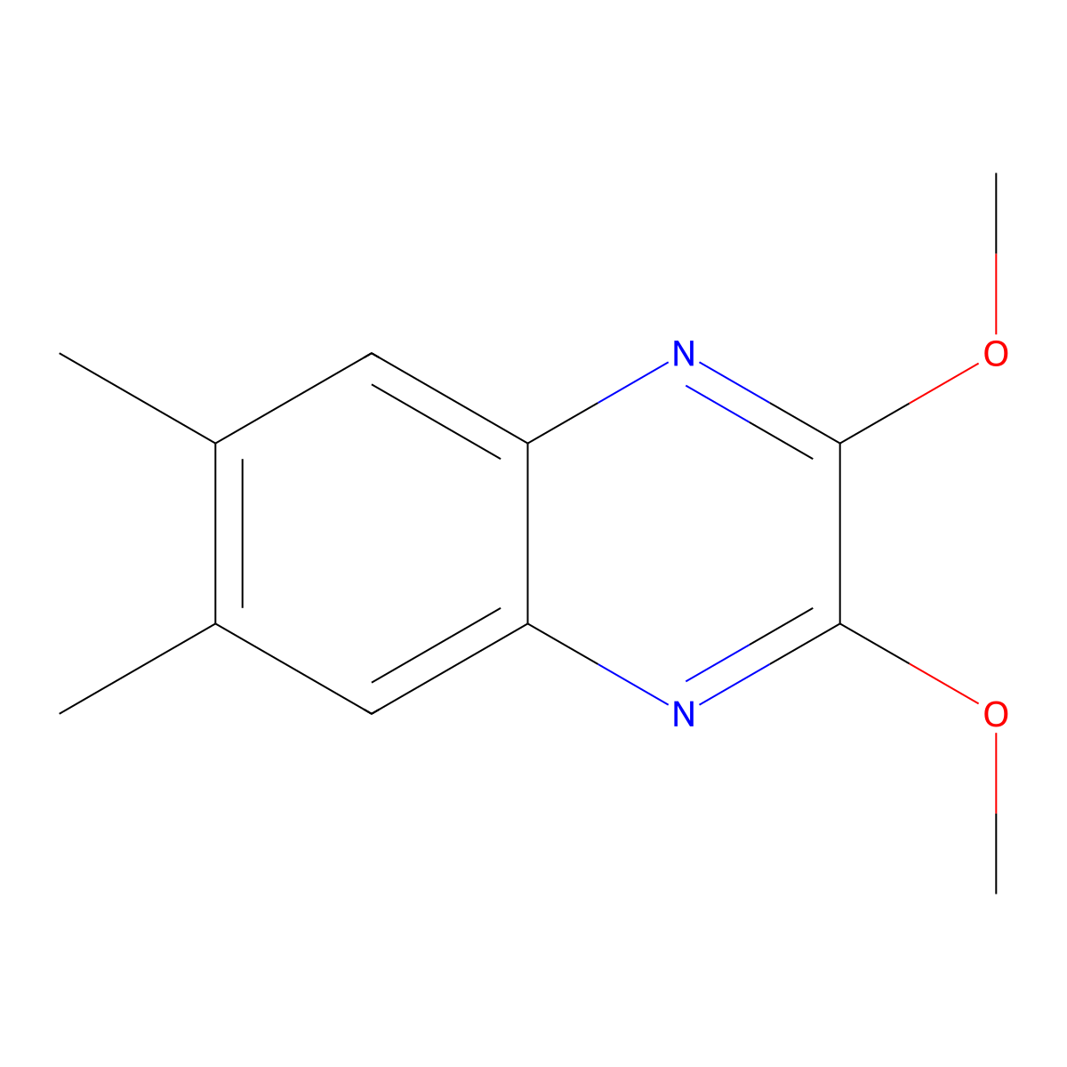 2,3-Dimethoxy-6,7-dimethylquinoxaline molecular structure, CAS 130064-16-3