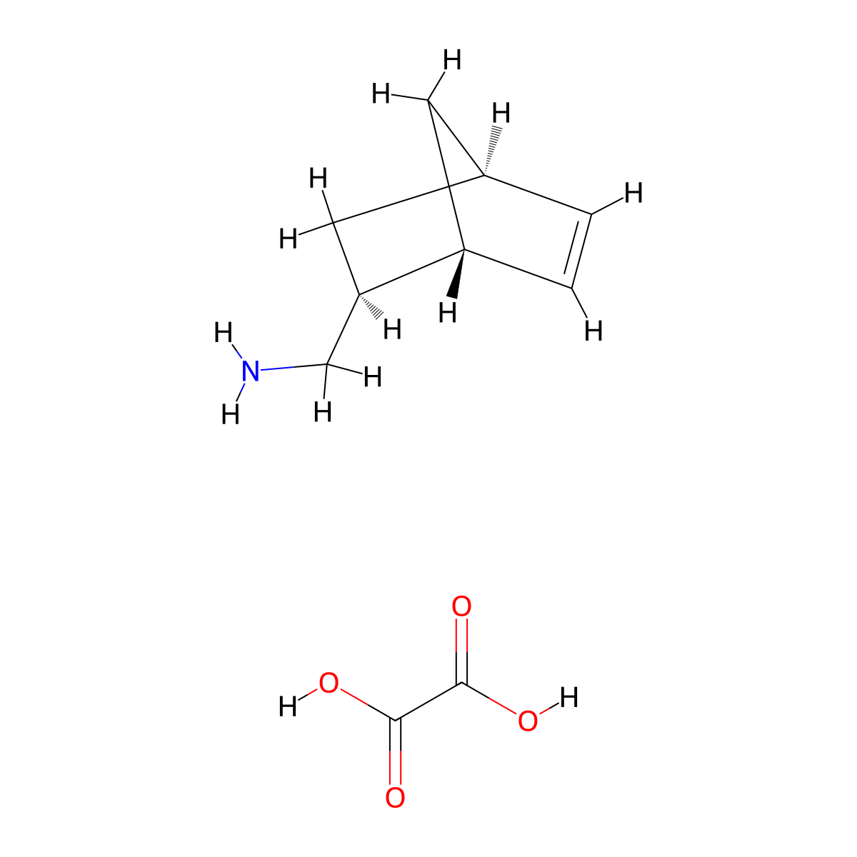 (1R,2S,4R)-Bicyclo[2.2.1]hept-5-en-2-ylmethanamine oxalate molecular structure, CAS 1300698-38-7