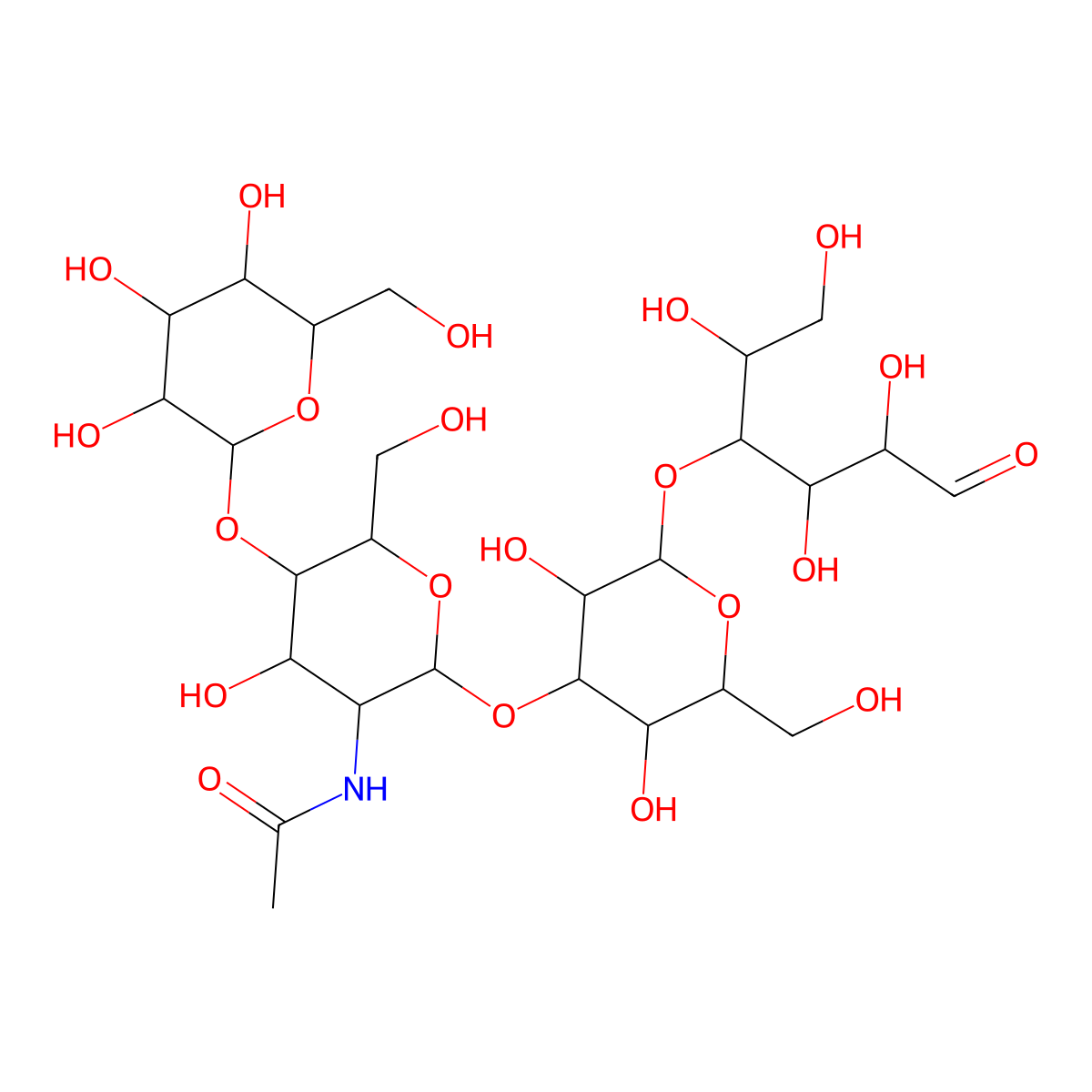 Lacto-N-neotetraose molecular structure, CAS 13007-32-4
