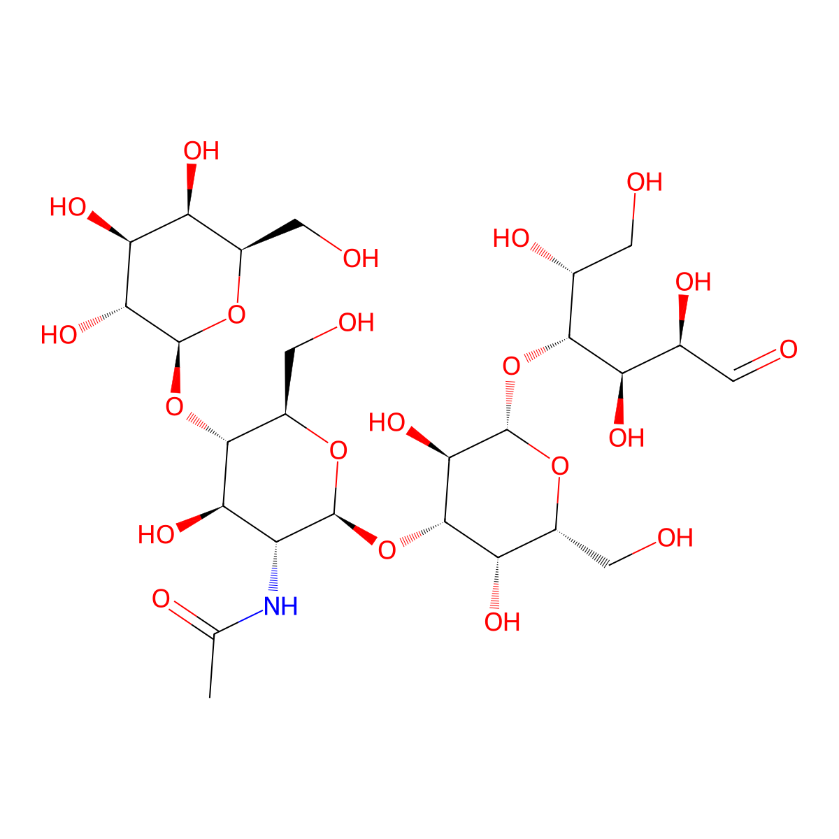 Lacto-N-neotetraose molecular structure, CAS 13007-32-4