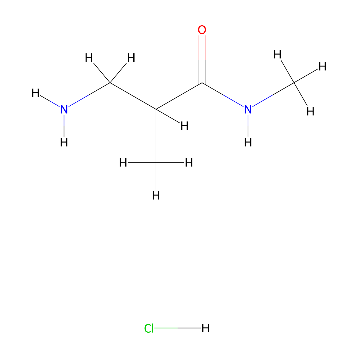 3-Amino-N,2-dimethylpropanamide hydrochloride molecular structure, CAS 1300713-00-1