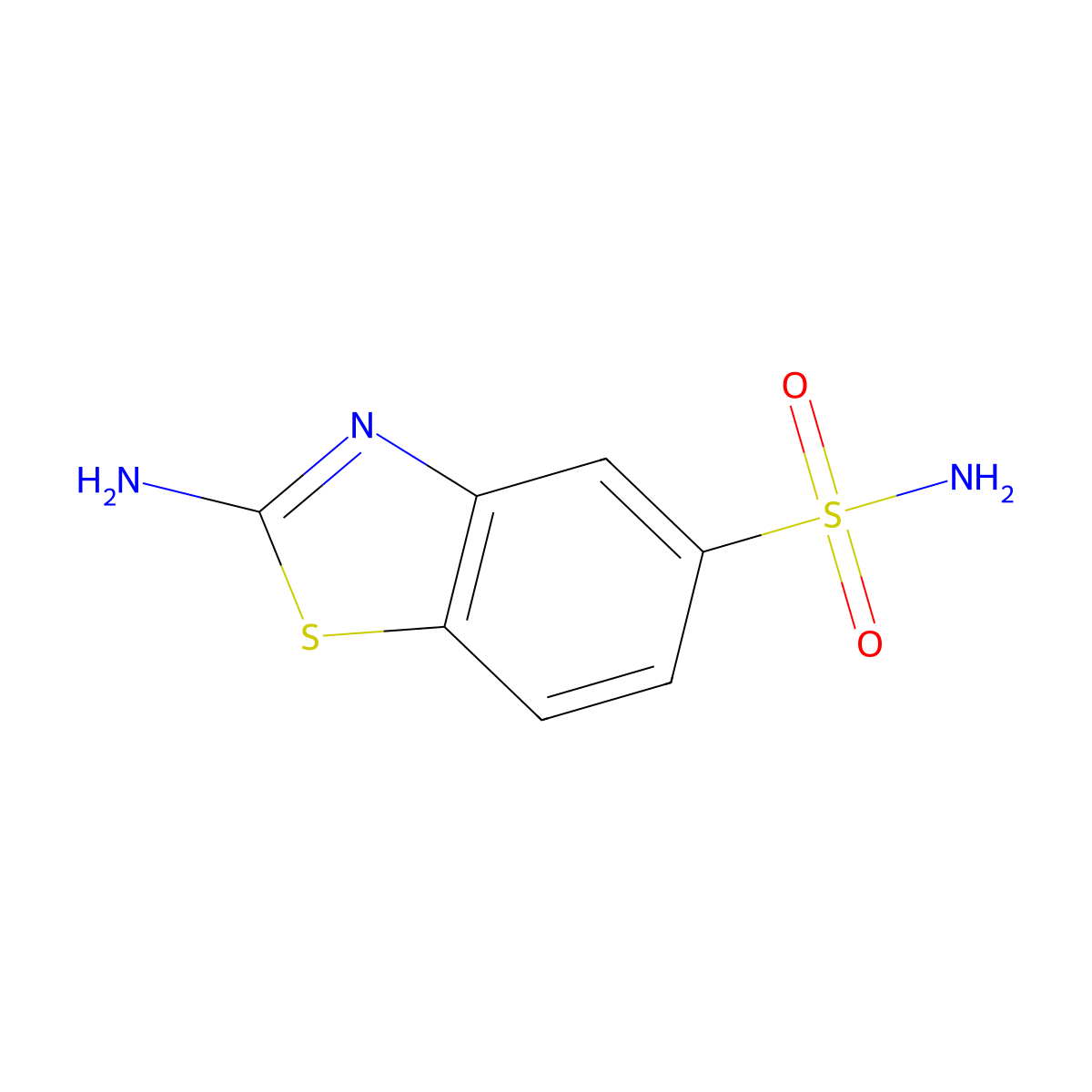 2-Aminobenzo[d]thiazole-5-sulfonamide molecular structure, CAS 1300714-76-4