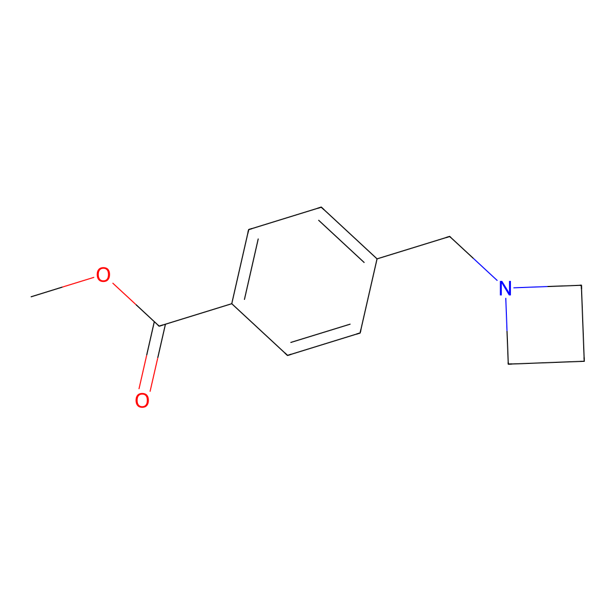 Methyl 4-(azetidin-1-ylmethyl)benzoate molecular structure, CAS 1300725-27-2