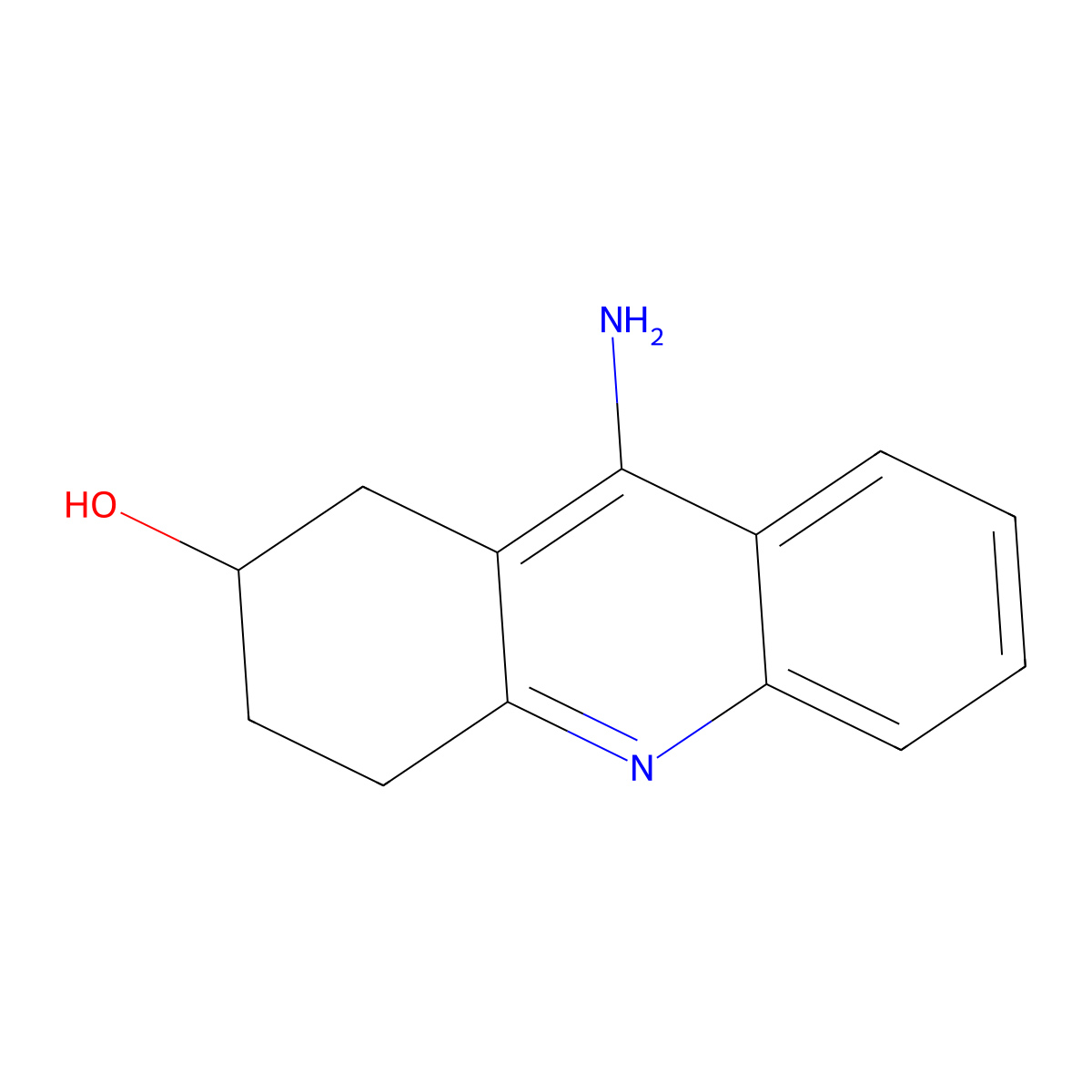2-Hydroxytacrine molecular structure, CAS 130073-98-2