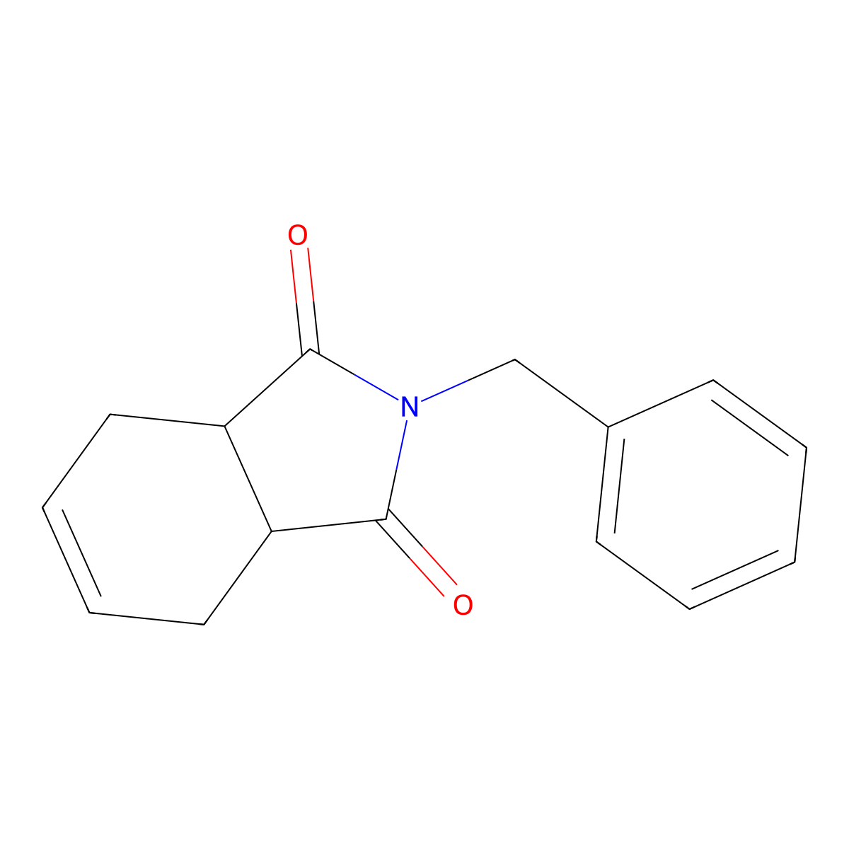 2-benzyl-3a,4,7,7a-tetrahydro-1H-isoindole-1,3(2H)-dione molecular structure, CAS 130076-29-8