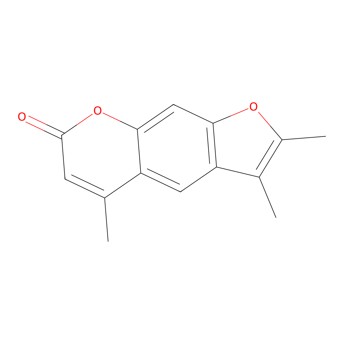 Psoralen,4,4',5'-trimethyl molecular structure, CAS 13008-11-2