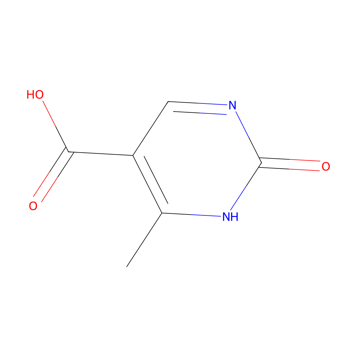 2-Hydroxy-4-methylpyrimidine-5-carboxylic acid molecular structure, CAS 13008-17-8