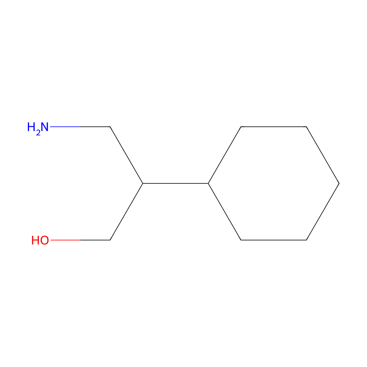 3-Amino-2-cyclohexylpropan-1-ol molecular structure, CAS 130092-31-8