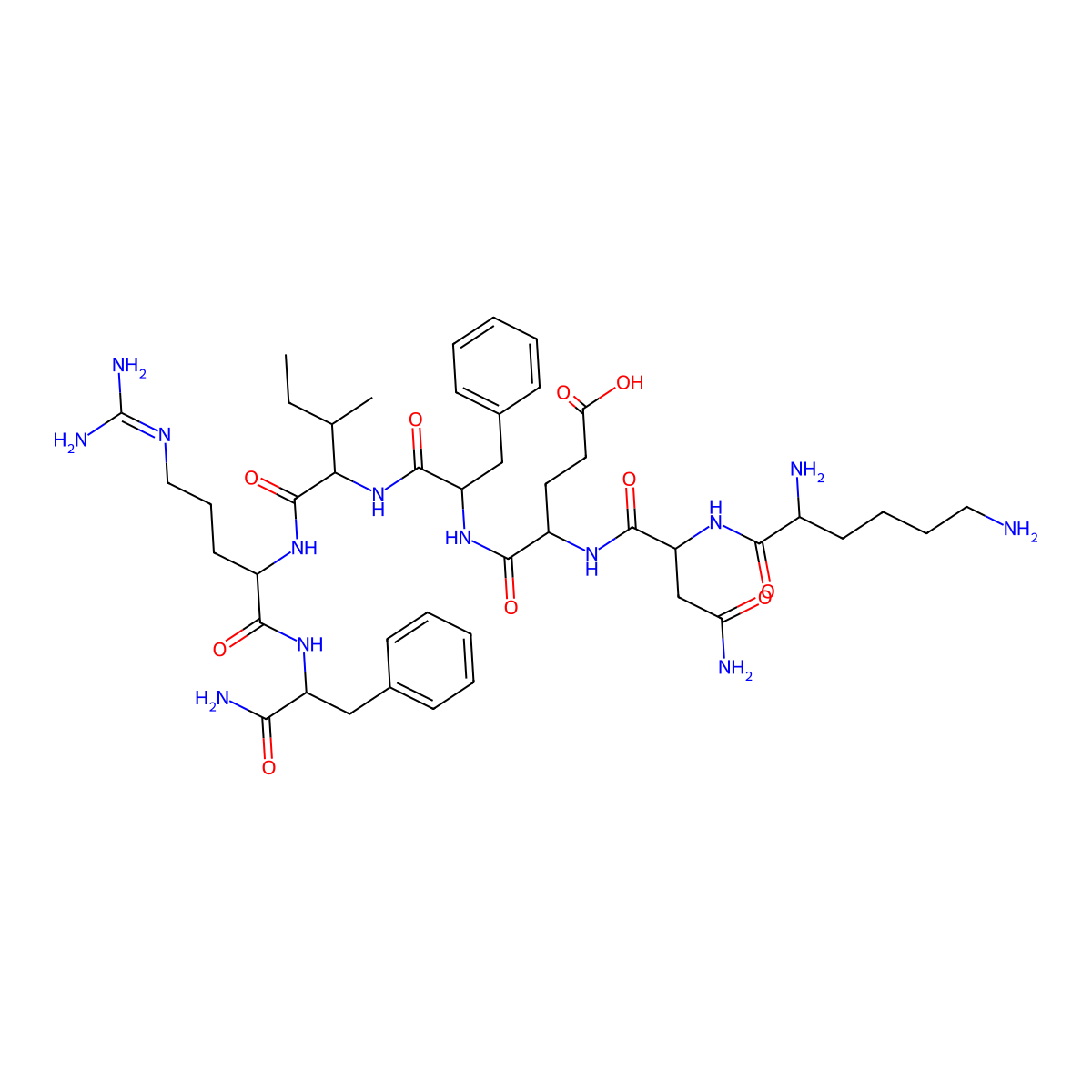 AF1 neuropeptide molecular structure, CAS 130092-56-7