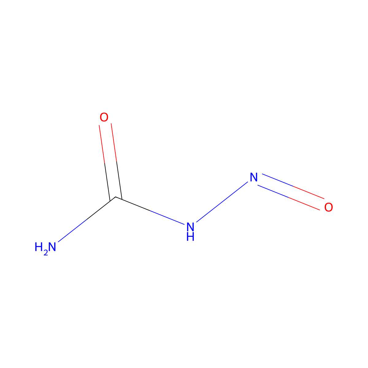Nitrosourea molecular structure, CAS 13010-20-3