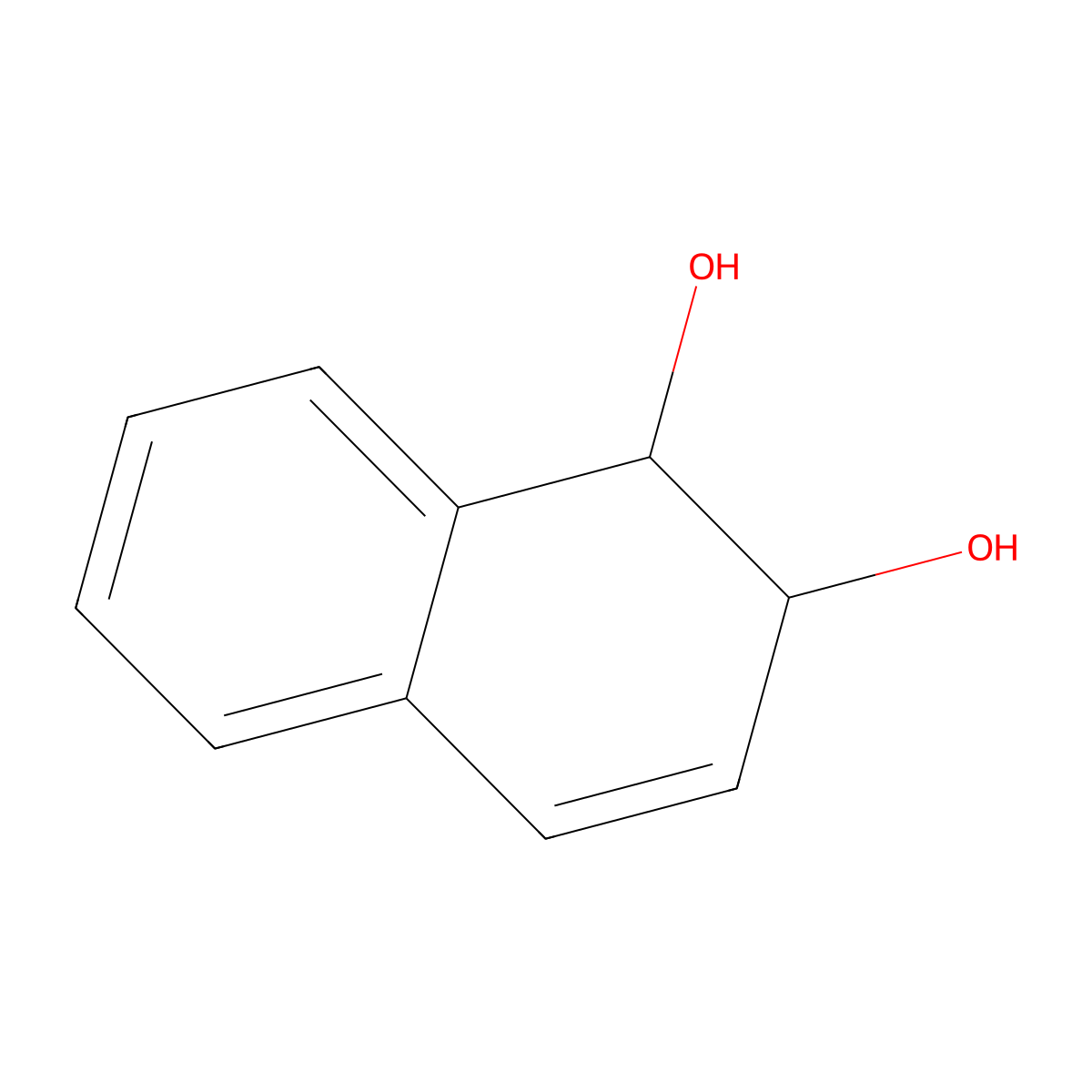 (1S,2S)-1,2-dihydronaphthalene-1,2-diol molecular structure, CAS 13011-97-7