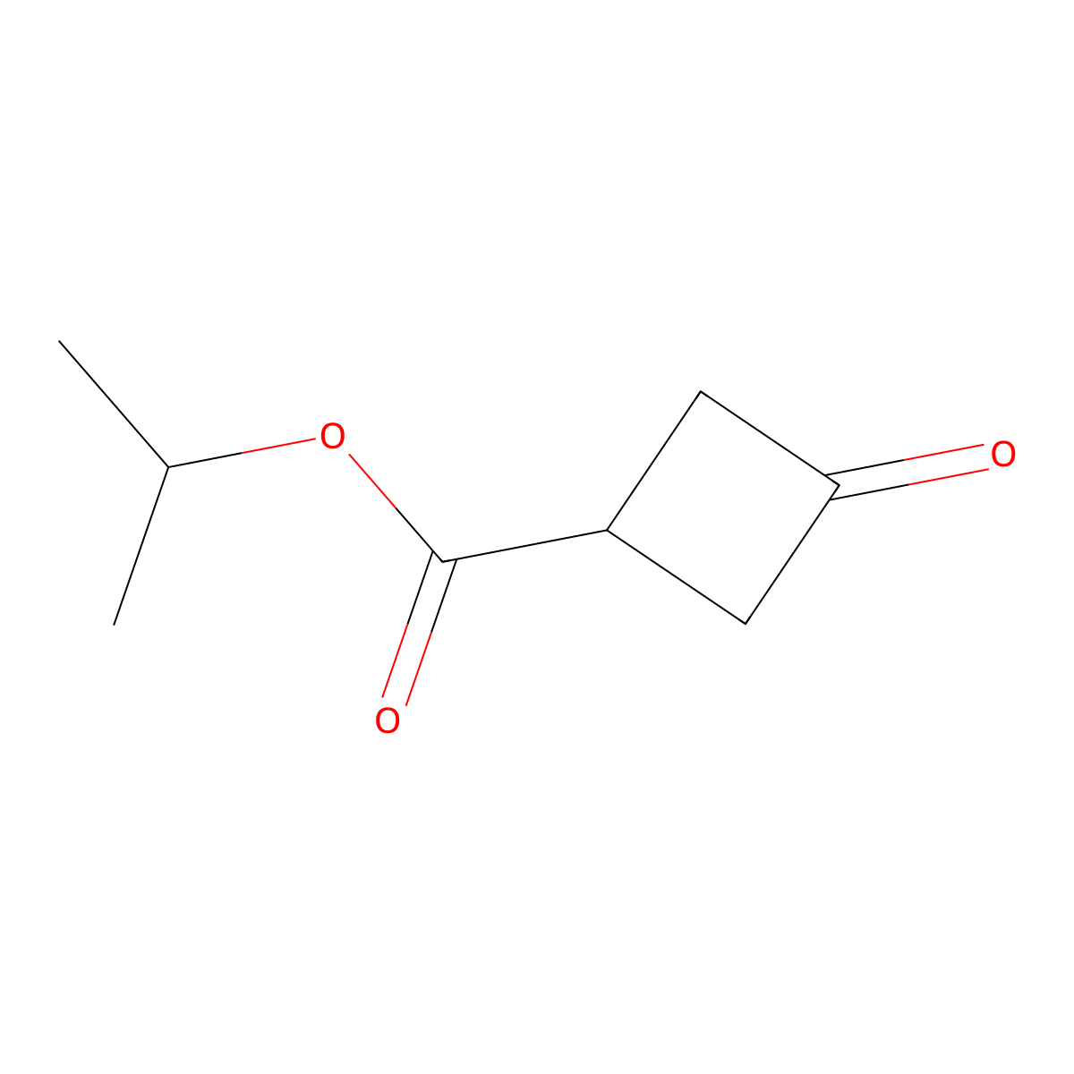 Propan-2-yl-oxocyclobutane carboxylate molecular structure, CAS 130111-95-4