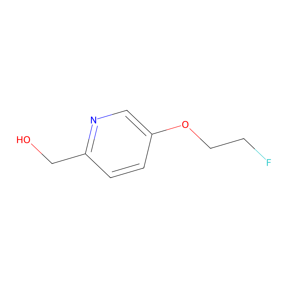 [5-(2-Fluoroethoxy)pyridin-2-yl]methanol molecular structure, CAS 1301168-03-5