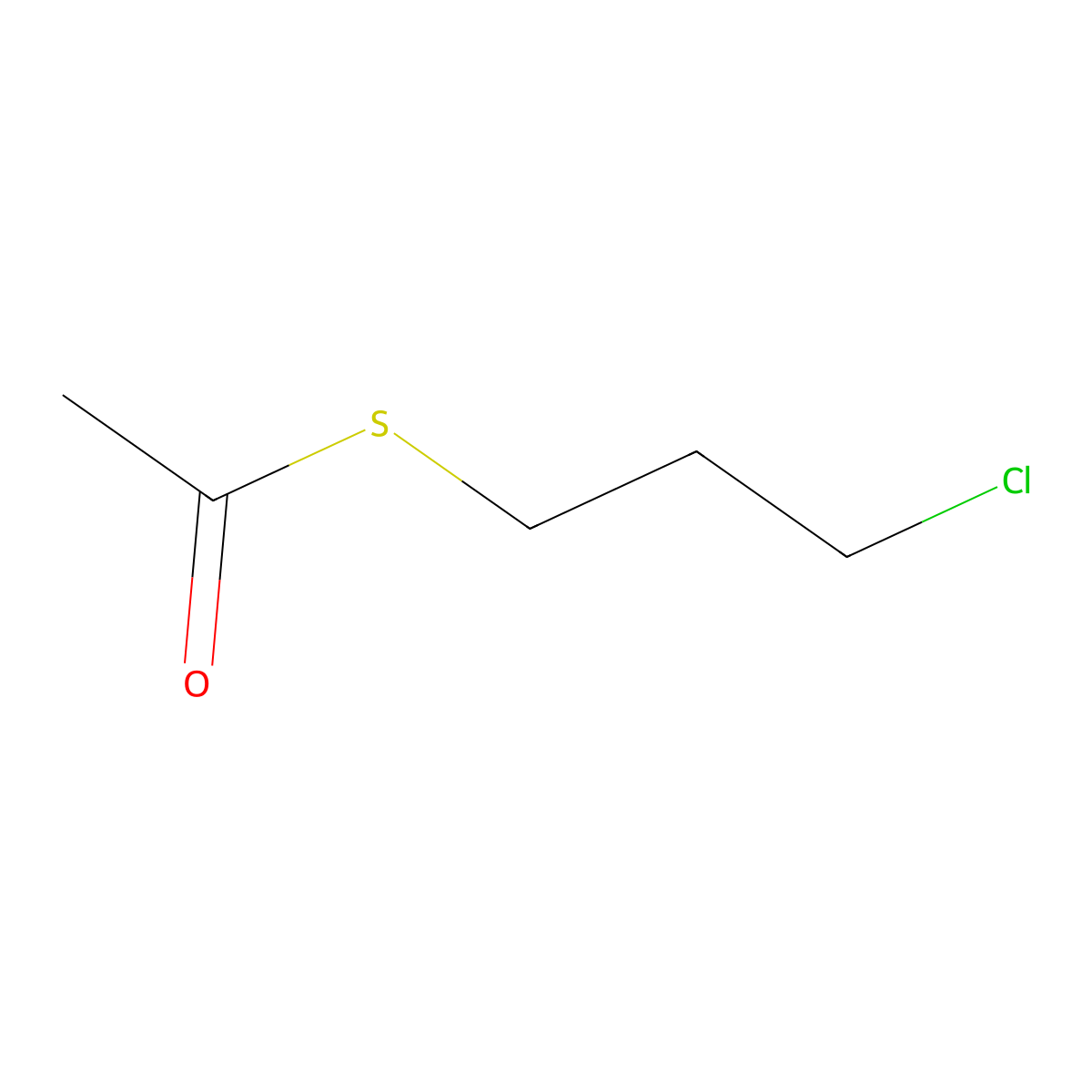 3-Chloropropyl thioacetate molecular structure, CAS 13012-54-9