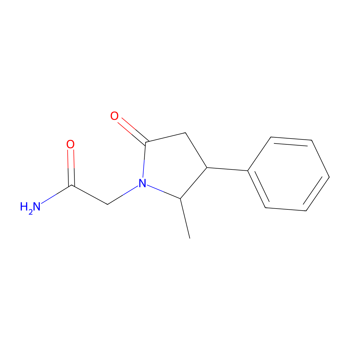 Methylphenylpiracetam molecular structure, CAS 1301211-78-8