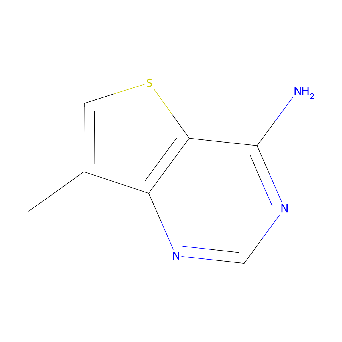 7-Methylthieno[3,2-d]pyrimidin-4-amine molecular structure, CAS 1301212-43-0