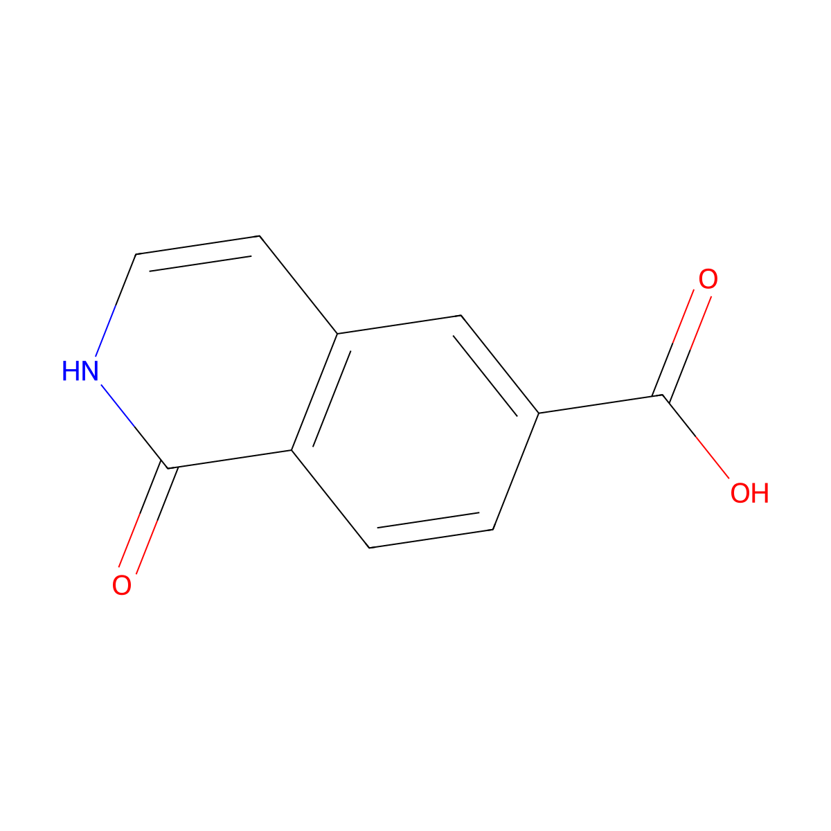 1-Hydroxyisoquinoline-6-carboxylic acid molecular structure, CAS 1301214-60-7