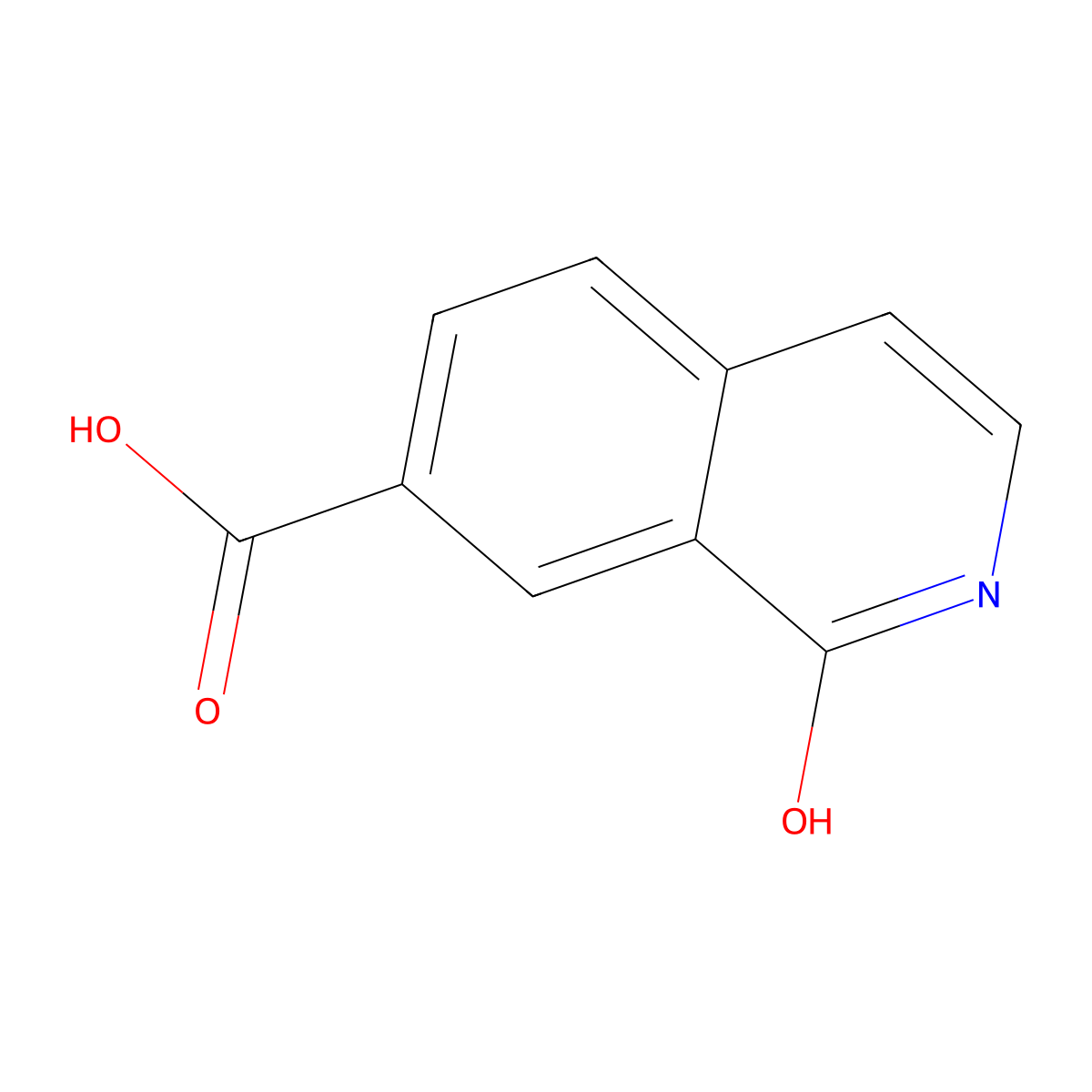 1-Hydroxyisoquinoline-7-carboxylic acid molecular structure, CAS 1301214-62-9