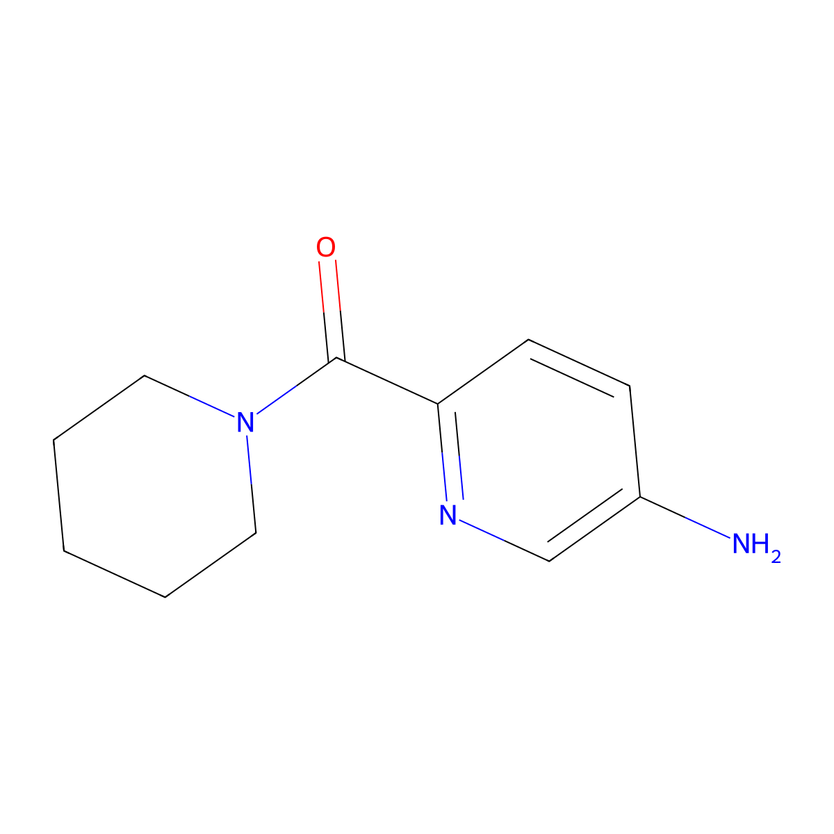 6-(Piperidine-1-carbonyl)pyridin-3-amine molecular structure, CAS 1301214-66-3