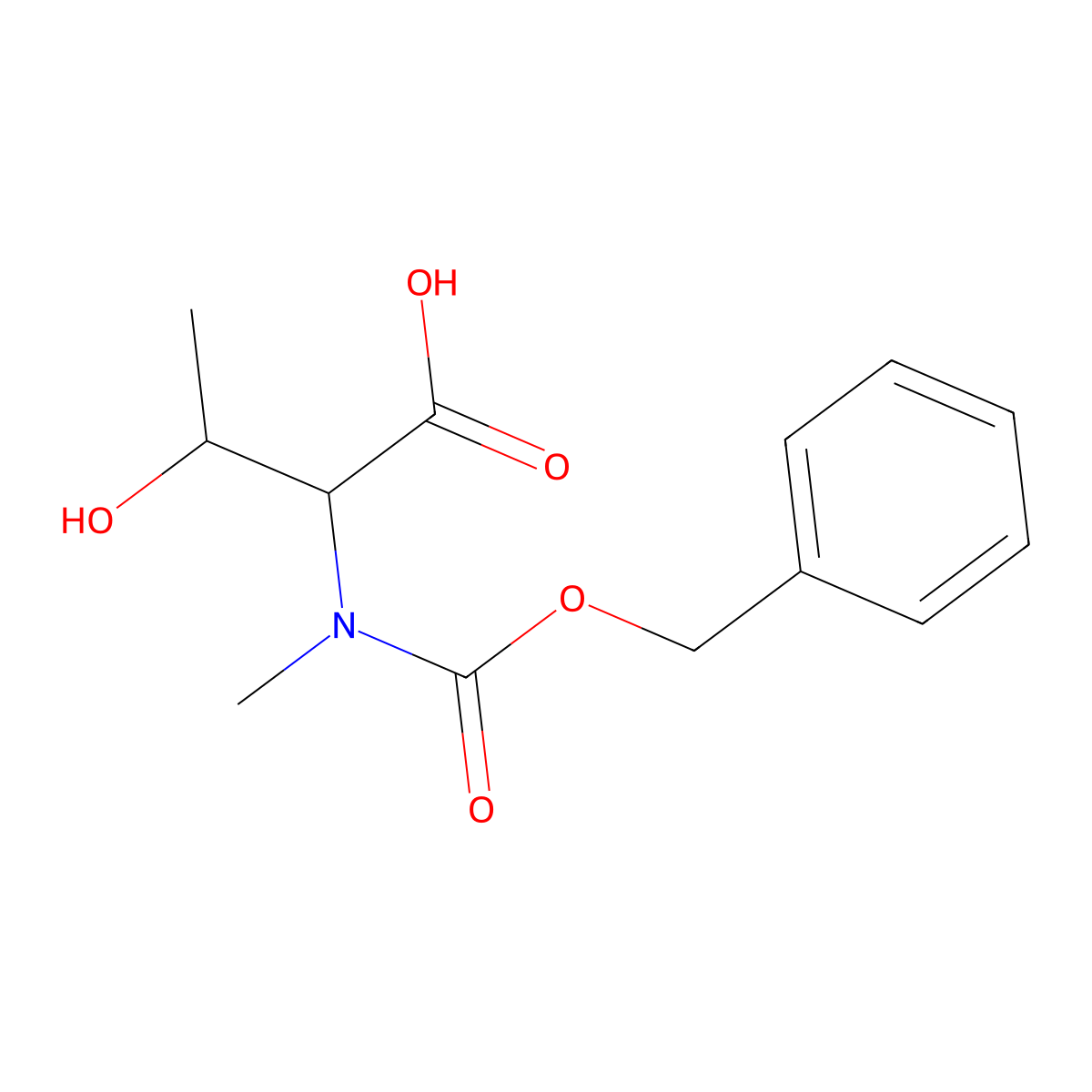 Z-N-ME-Thr-OH cha molecular structure, CAS 1301235-39-1
