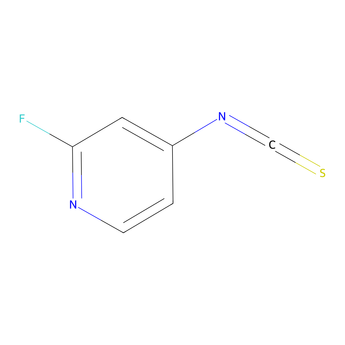 2-Fluoro-4-isothiocyanatopyridine molecular structure, CAS 1301254-81-8