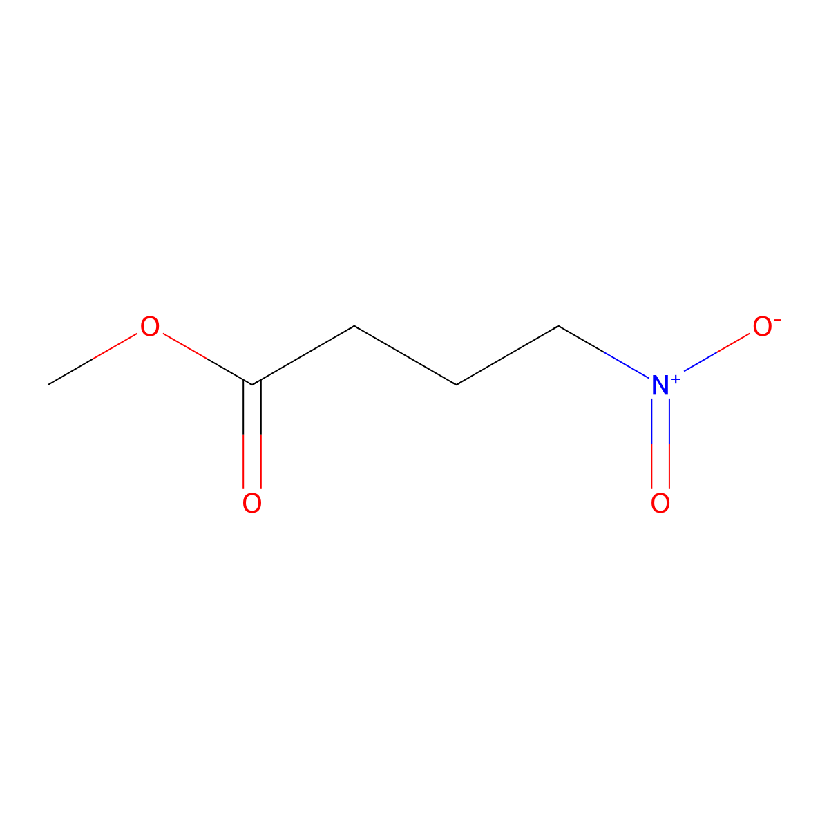 Methyl 4-nitrobutyrate molecular structure, CAS 13013-02-0
