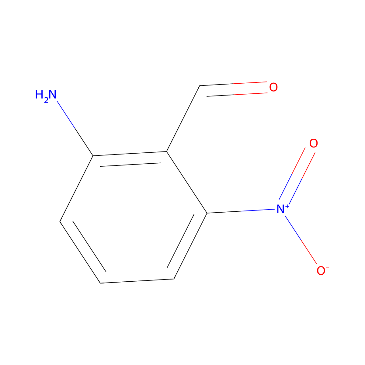 2-Amino-6-nitrobenzaldehyde molecular structure, CAS 130133-53-8