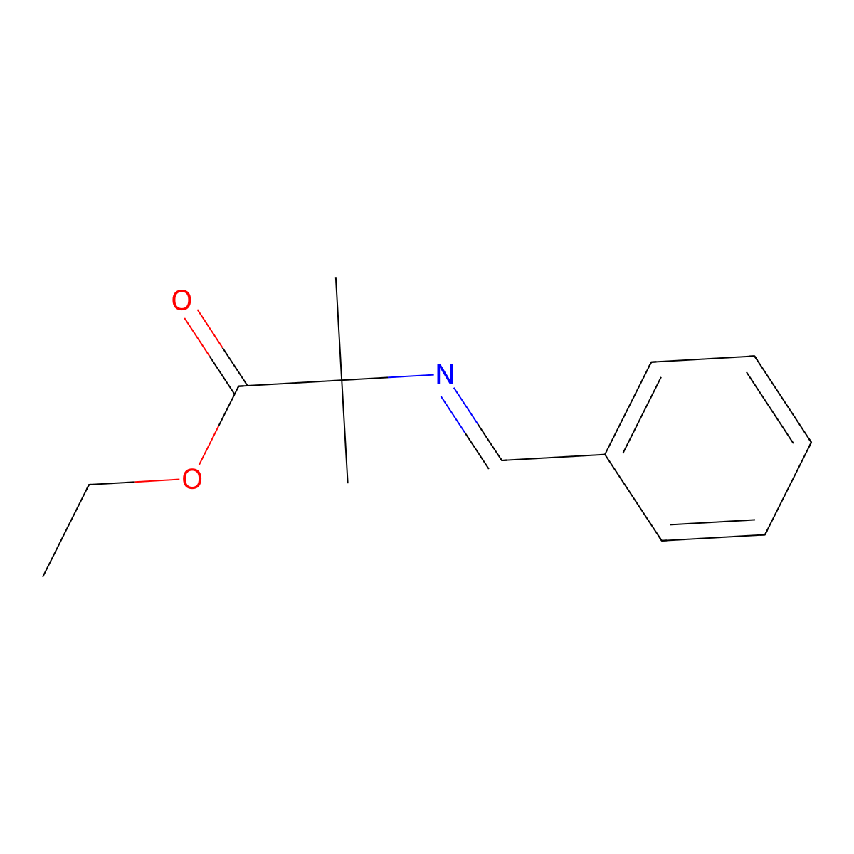 2-Methyl-N-(phenylmethylene)alanine Ethyl Ester molecular structure, CAS 130146-17-7