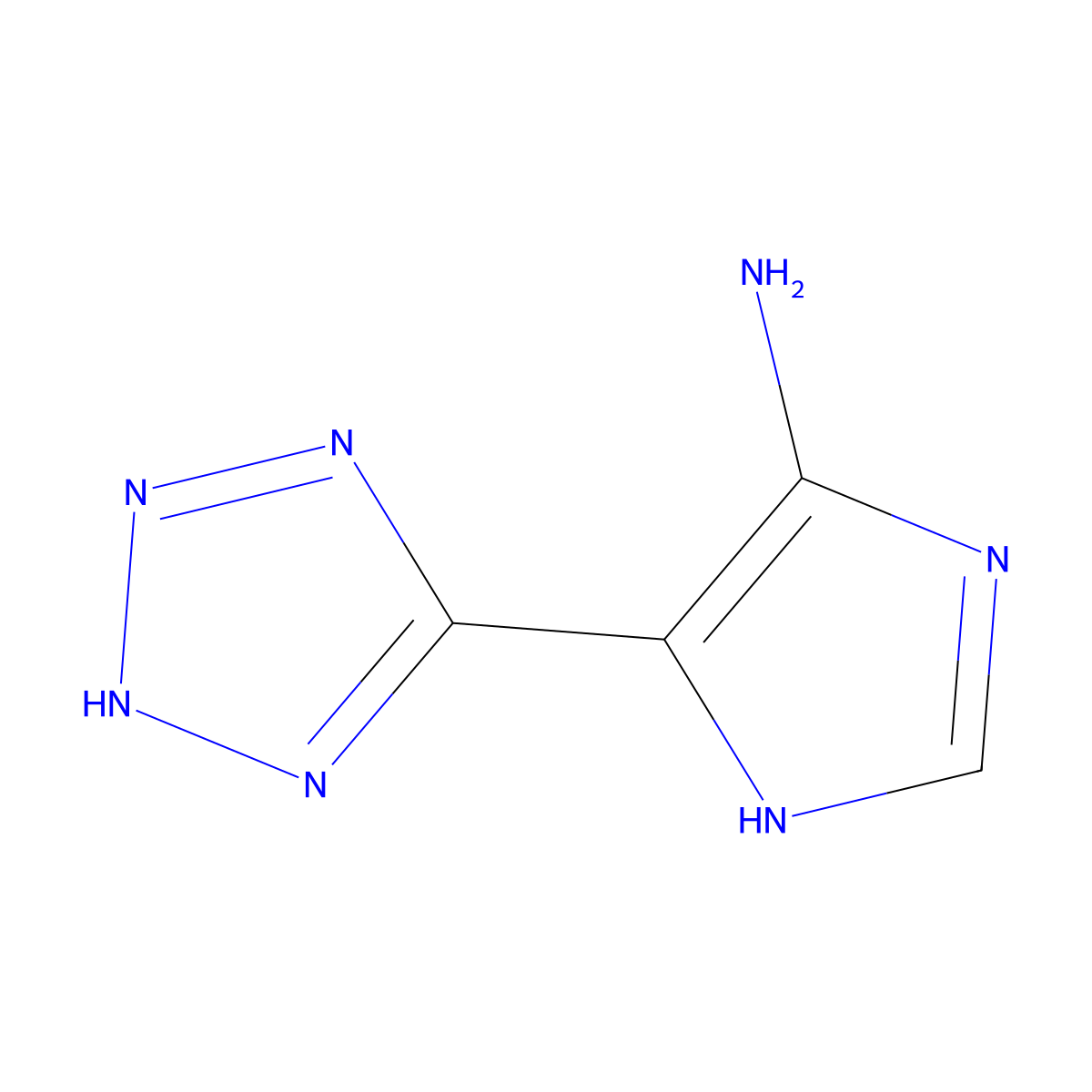 4-(2H-1,2,3,4-tetrazol-5-yl)-1H-imidazol-5-amine molecular structure, CAS 13015-30-0