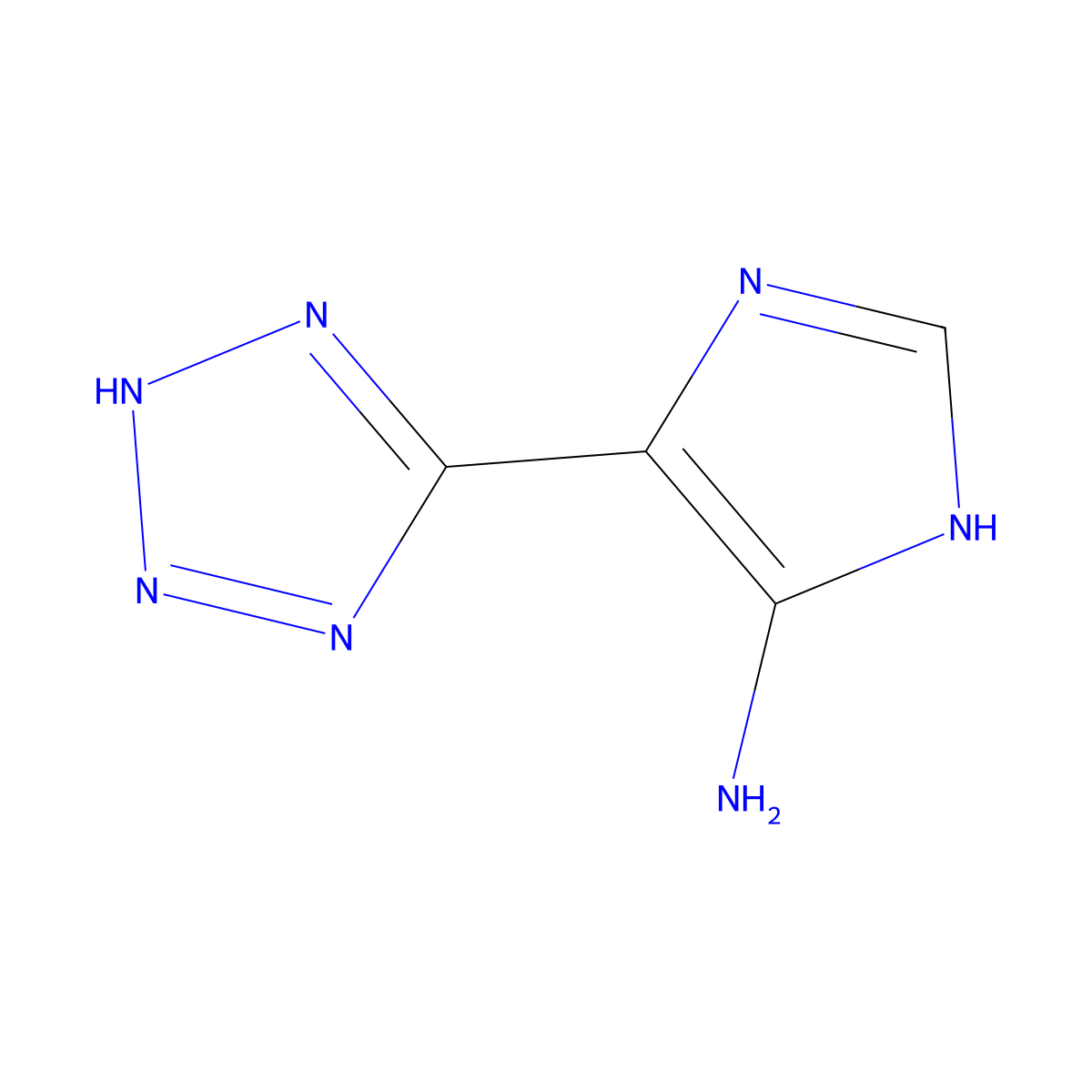 4-(2H-1,2,3,4-tetrazol-5-yl)-1H-imidazol-5-amine molecular structure, CAS 13015-30-0