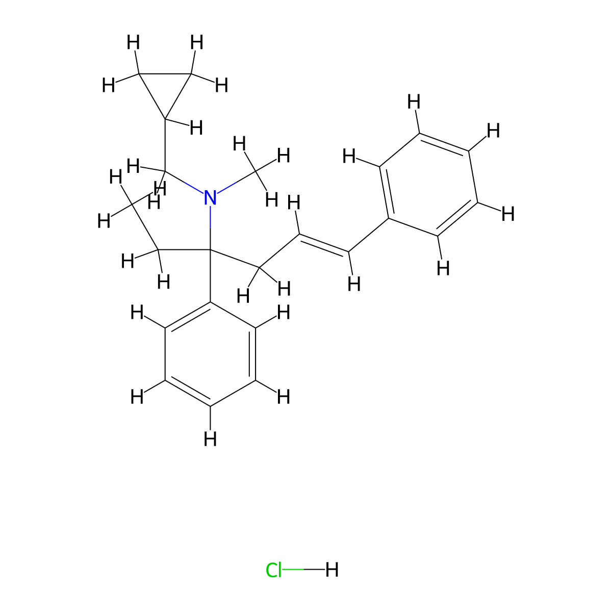 Igmesine hydrochloride molecular structure, CAS 130152-35-1