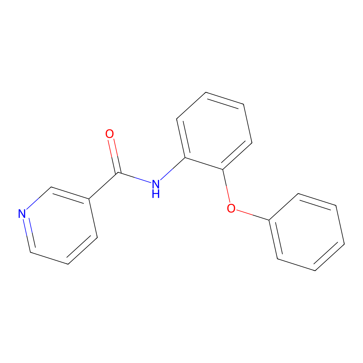 N-(2-phenoxyphenyl)pyridine-3-carboxamide molecular structure, CAS 130154-84-6