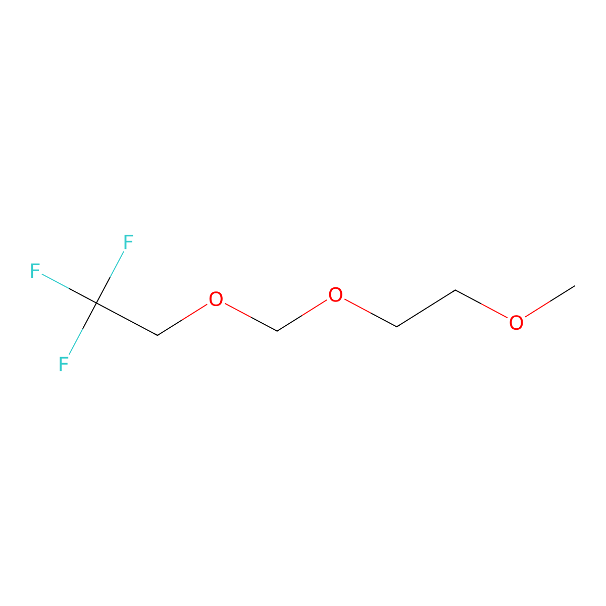 1,1,1-Trifluoro-2-[(2-methoxyethoxy)methoxy]ethane molecular structure, CAS 130156-55-7