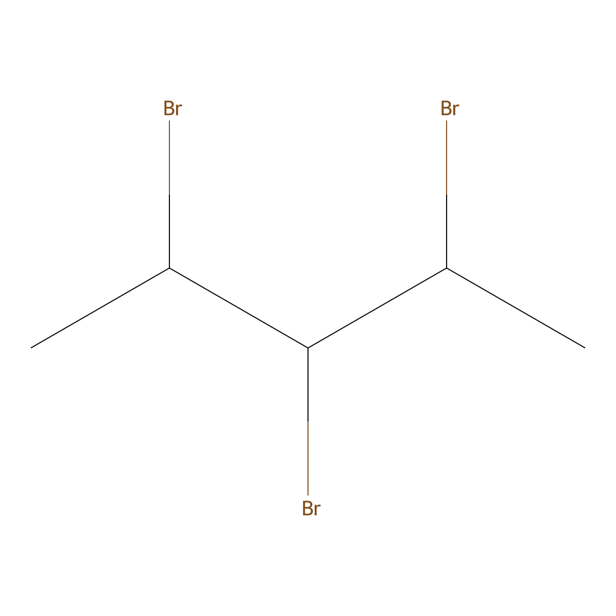 2,3,4-Tribromopentane molecular structure, CAS 130156-61-5