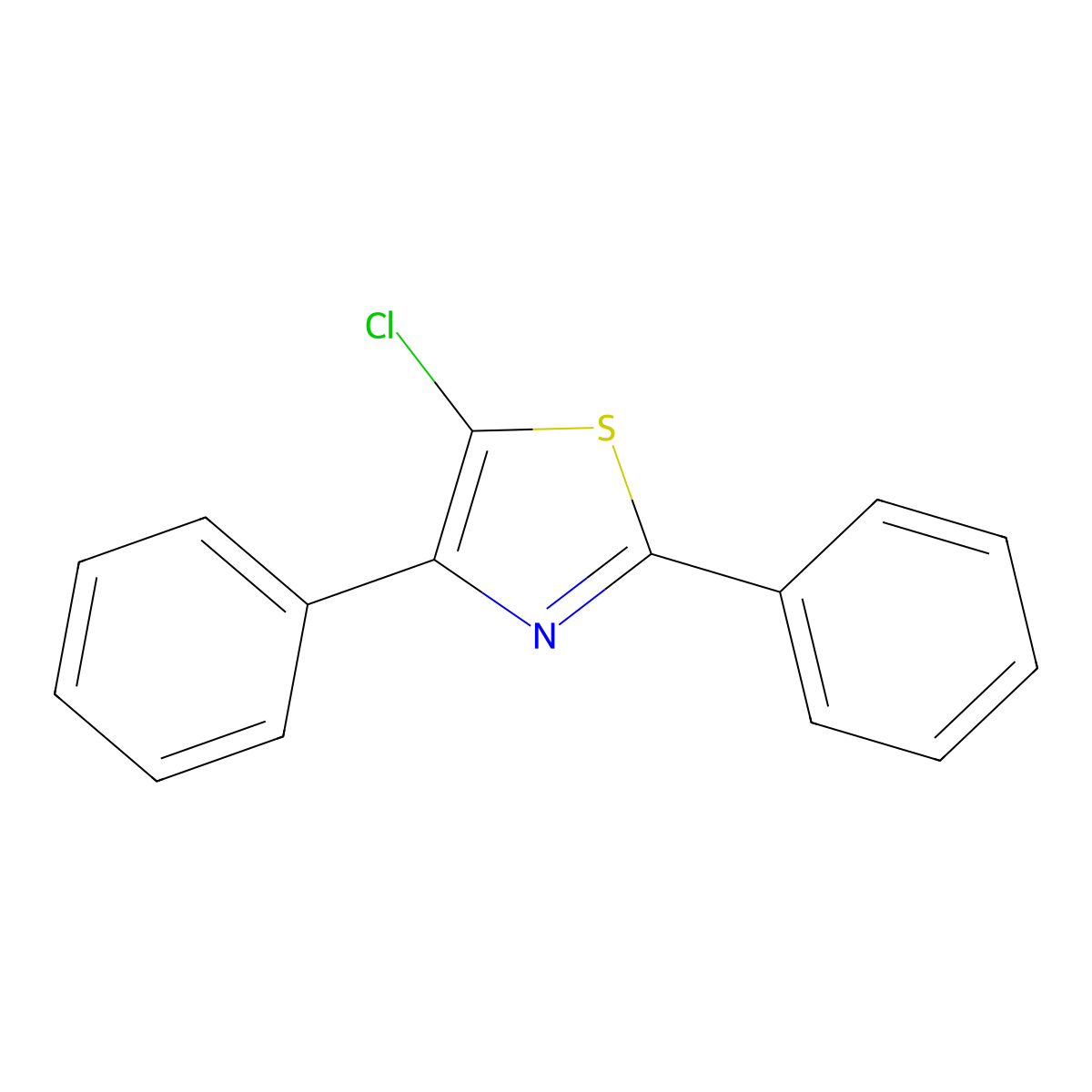 5-Chloro-2,4-diphenylthiazole molecular structure, CAS 130161-16-9