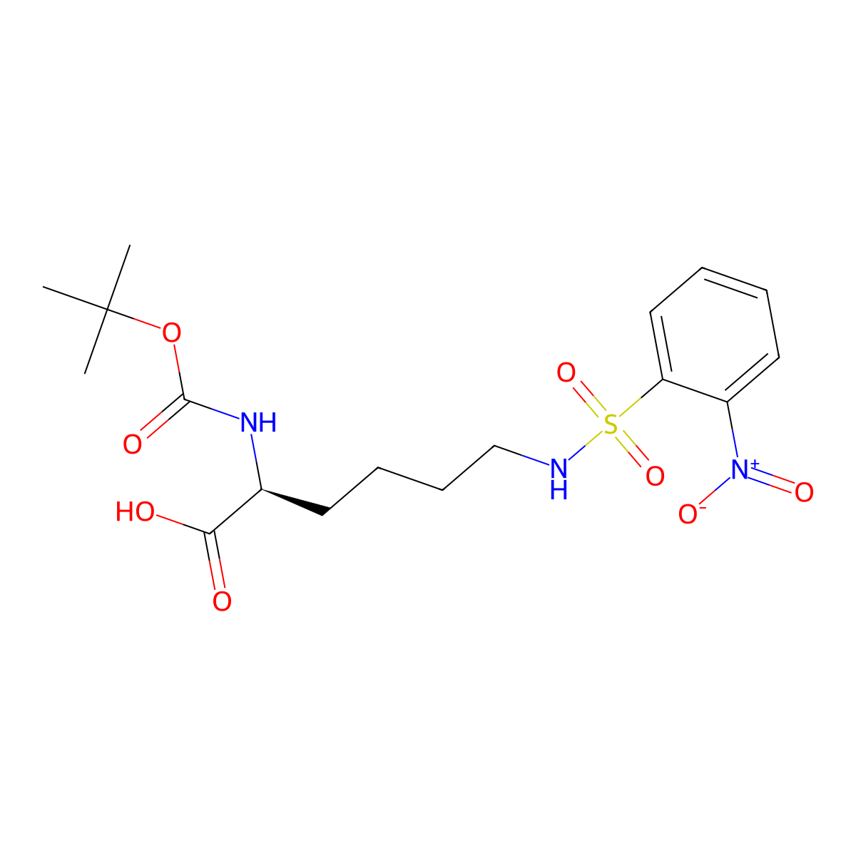 Boc-l-lys(ns)-oh molecular structure, CAS 1301706-36-4