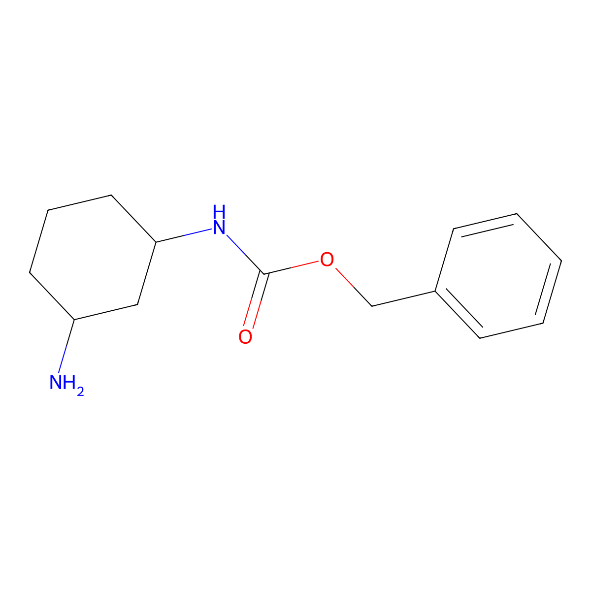 Benzyl (3-aminocyclohexyl)carbamate molecular structure, CAS 1301714-04-4