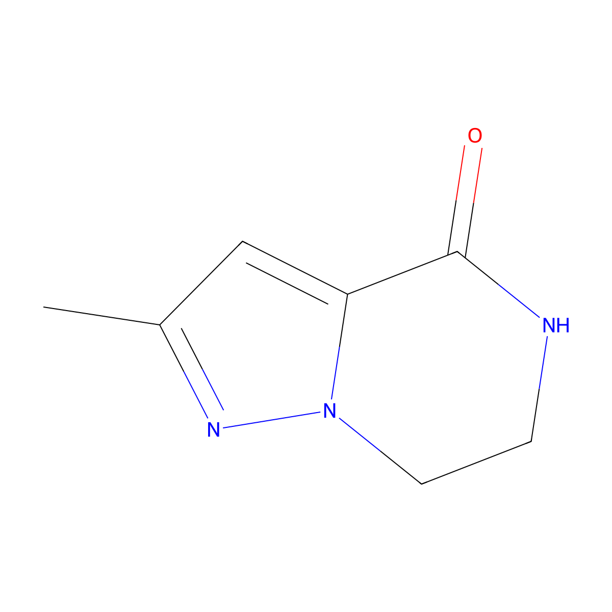 2-Methyl-6,7-dihydropyrazolo[1,5-a]pyrazin-4(5H)-one molecular structure, CAS 1301714-05-5