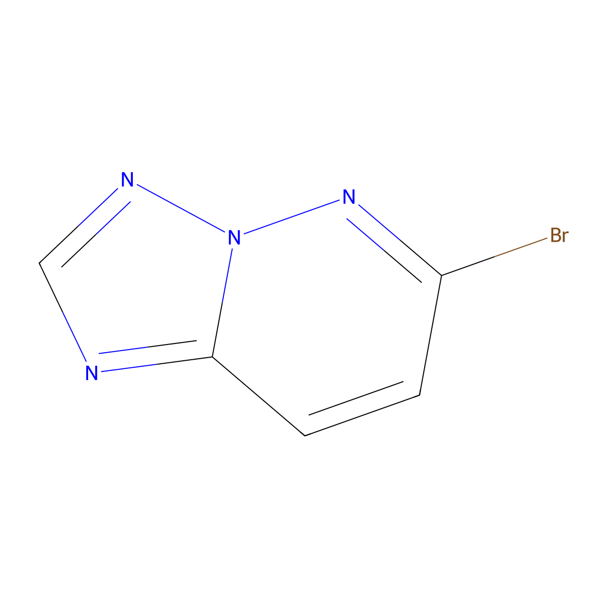 6-Bromo-[1,2,4]triazolo[1,5-b]pyridazine molecular structure, CAS 1301714-06-6