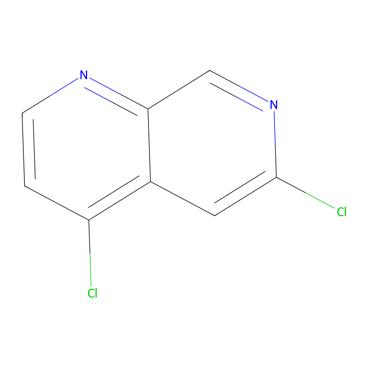 4,6-Dichloro-1,7-naphthyridine molecular structure, CAS 1301714-24-8