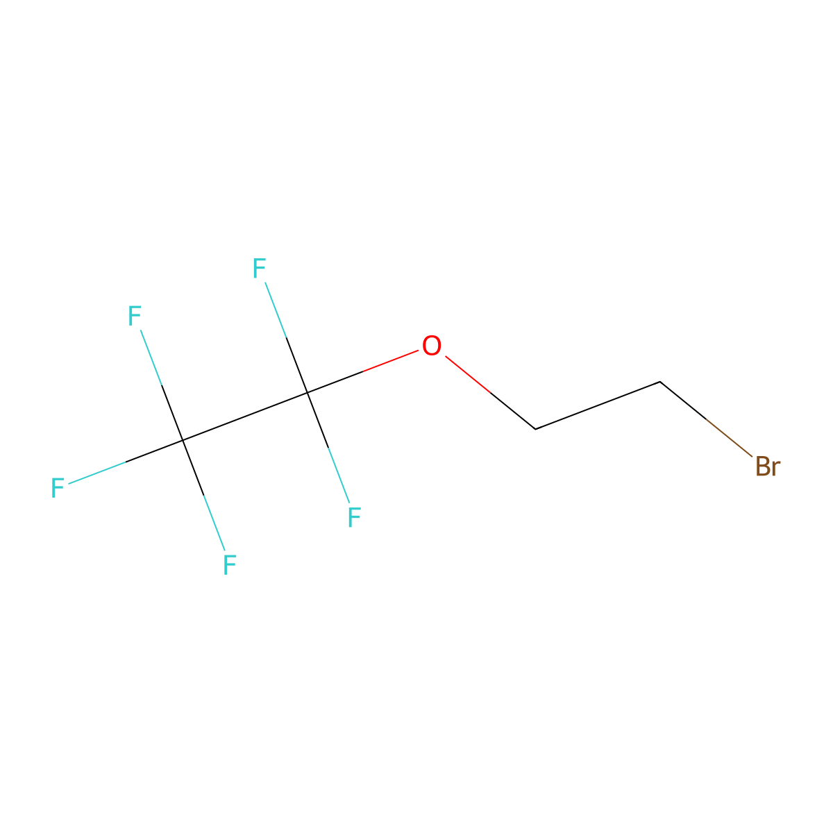 1-(2-Bromo-ethoxy)-1,1,2,2,2-pentafluoro-ethane molecular structure, CAS 1301738-96-4