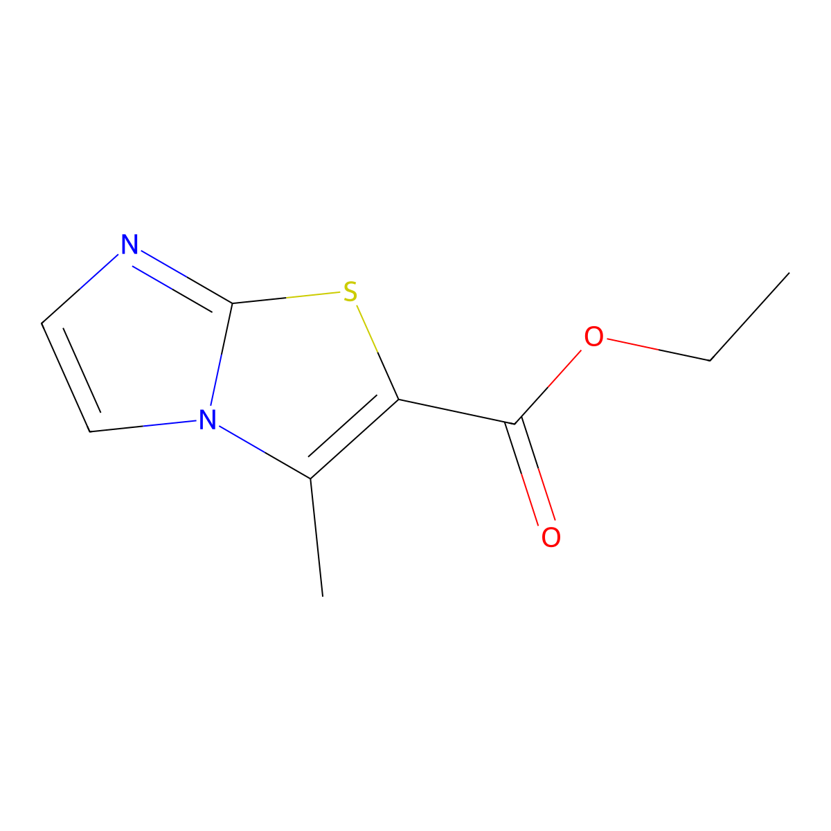Ethyl 3-methylimidazo[2,1-b]thiazole-2-carboxylate molecular structure, CAS 130182-29-5