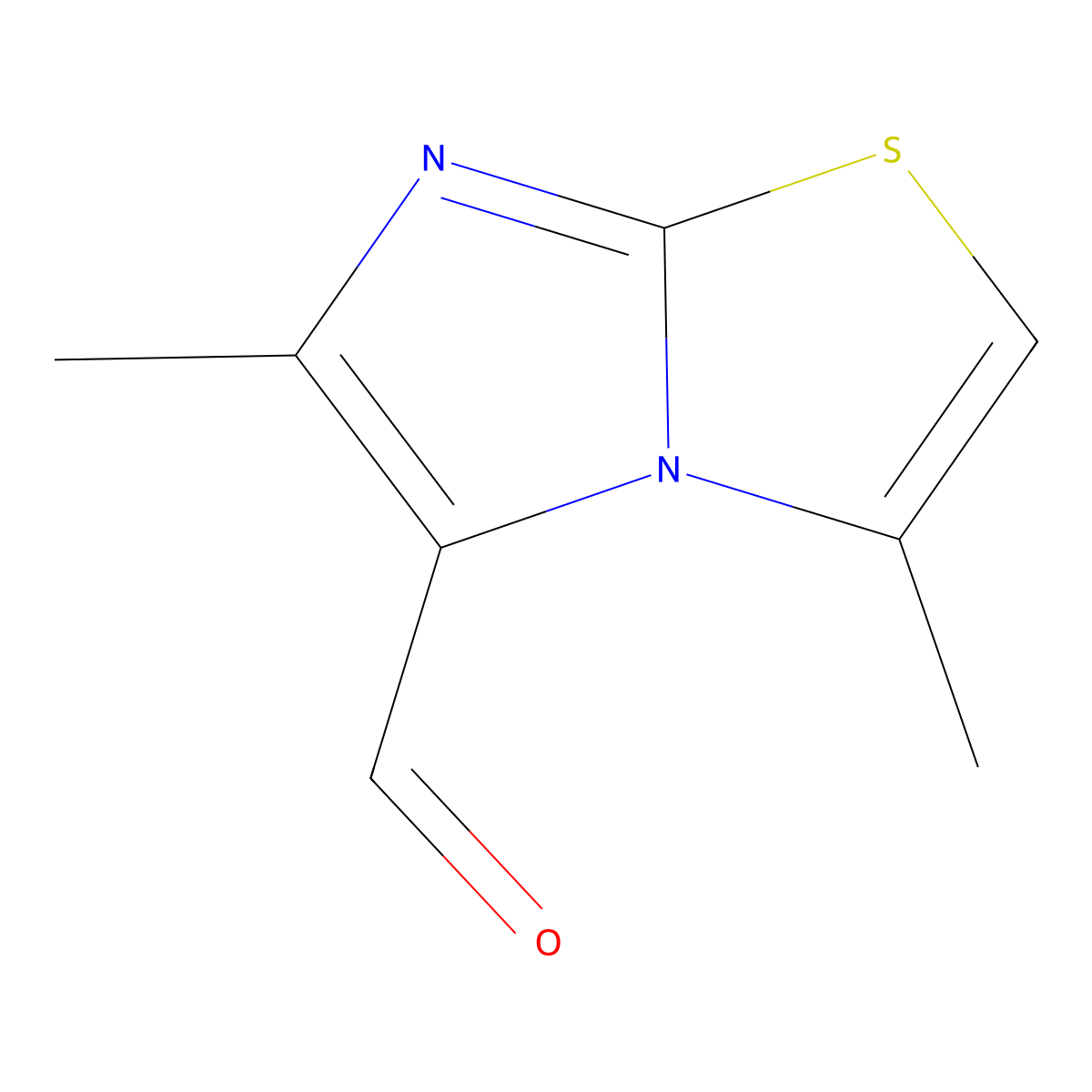 3,6-Dimethylimidazo[2,1-b][1,3]thiazole-5-carbaldehyde molecular structure, CAS 130182-30-8