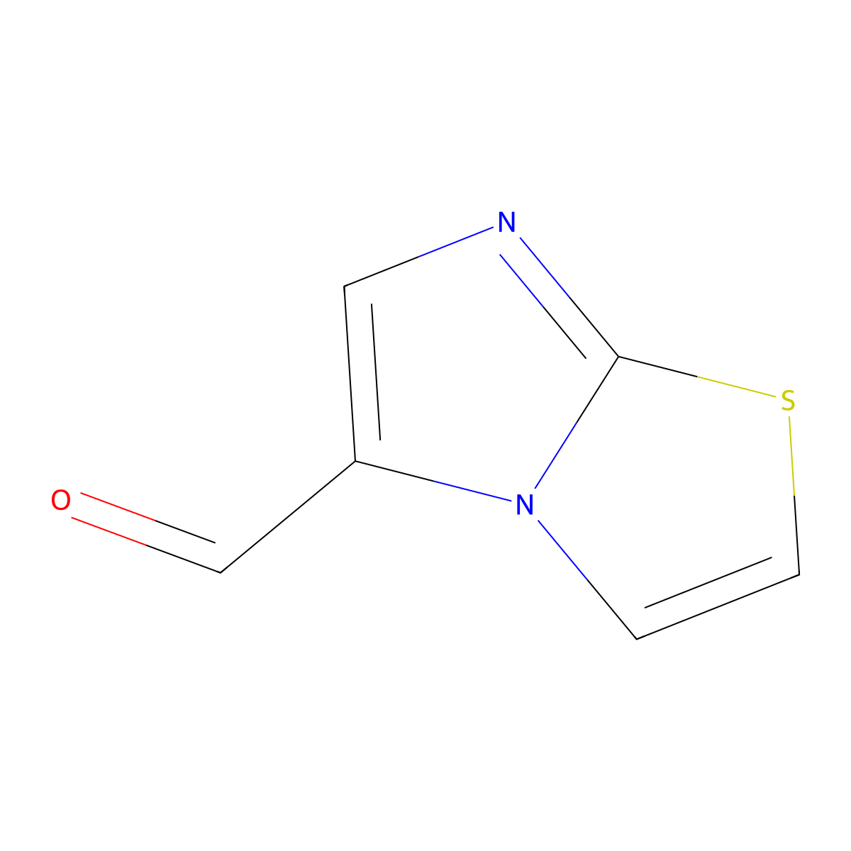Imidazo[2,1-b][1,3]thiazole-5-carbaldehyde molecular structure, CAS 130182-31-9