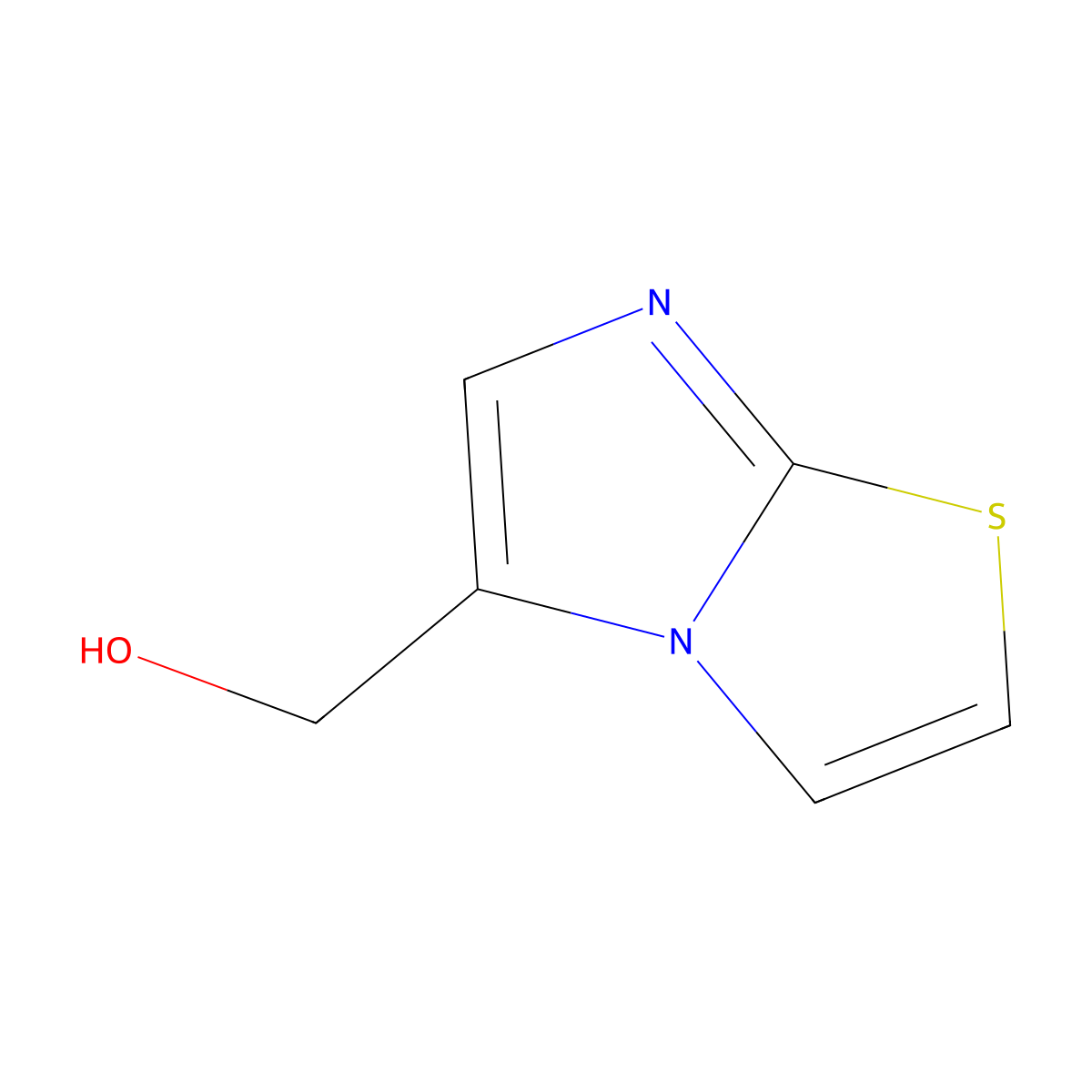 Imidazo[2,1-b]thiazol-5-ylmethanol molecular structure, CAS 130182-37-5